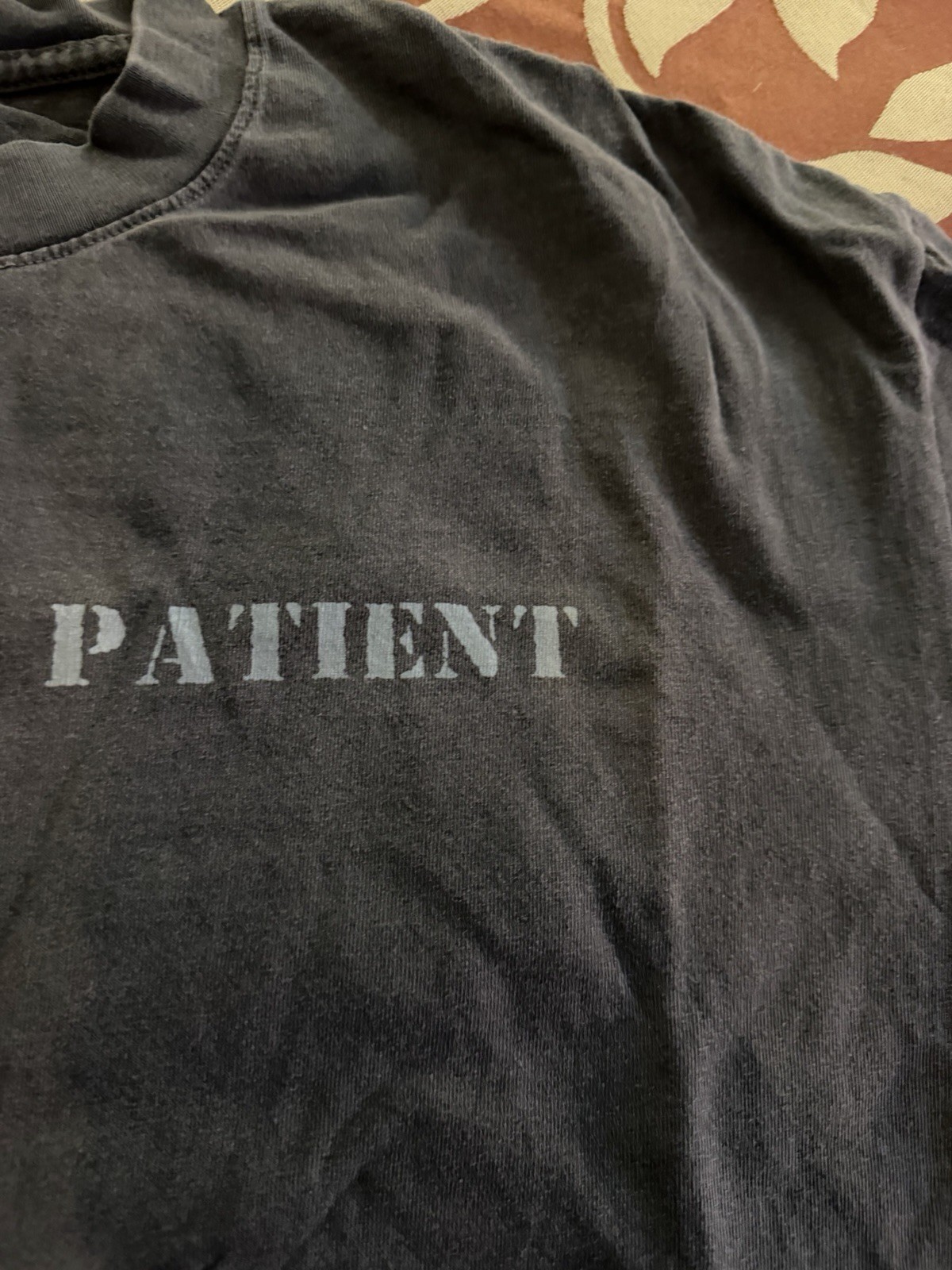 los angeles apparel t shirt Gray Large Dep Of Mental Health Patient Made In USA gallery