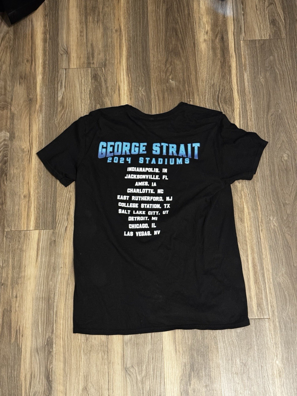 GEORGE STRAIT STADIUMS 2024 CONCERT T SHIRT Tour Date Cities Adult MEDIUM gallery