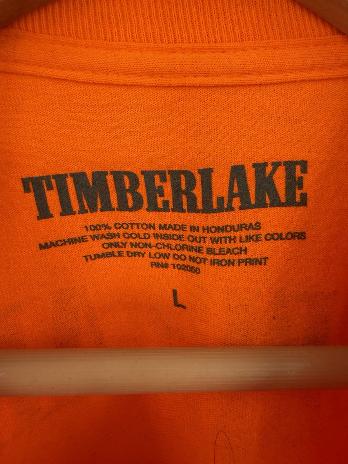 Heron Preston Justin Timberlake Tour Tee Size Adult Large Man Of The Woods gallery