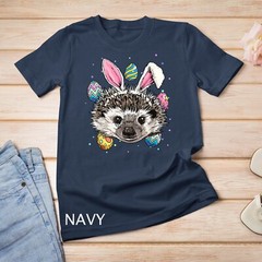 Easter Bunny Hedgehog Shirt Funny Easter Hedgehog Gifts Unisex T-shirt
