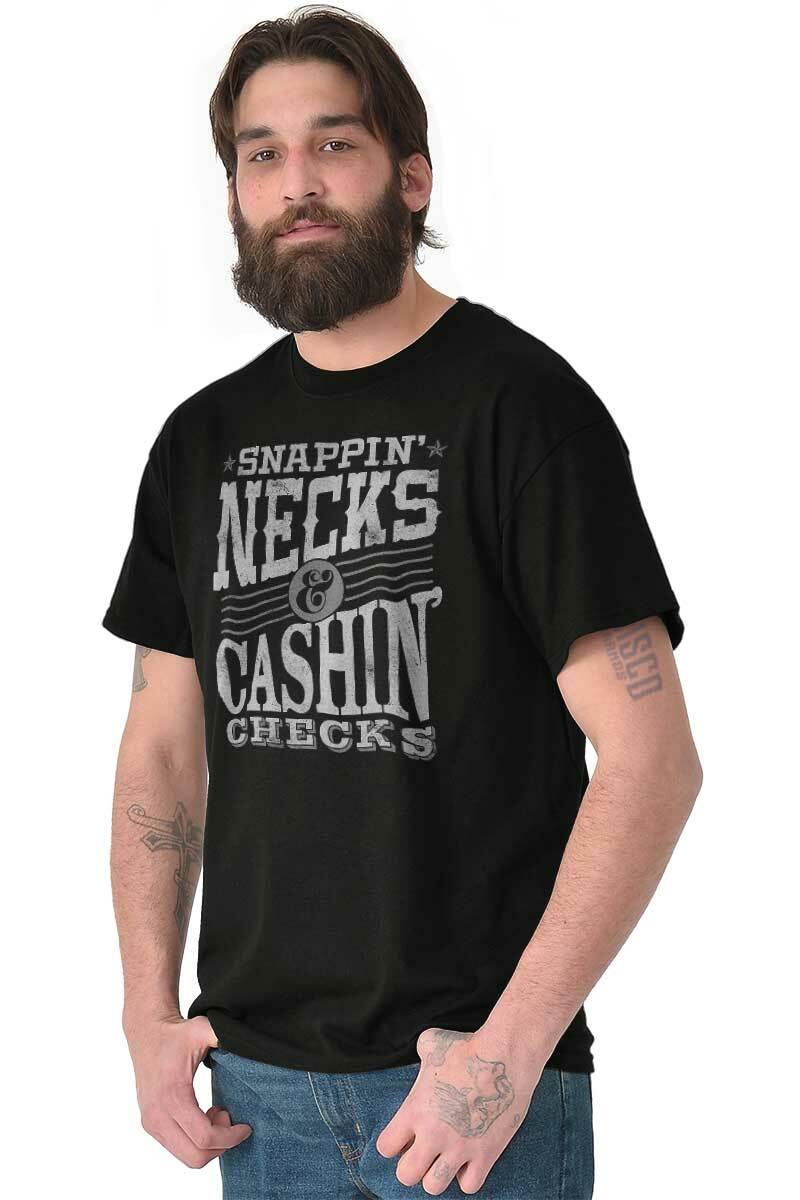 Snappin Necks and Cashin Checks Movie Quote Mens Casual Crewneck T Shirts Tees gallery