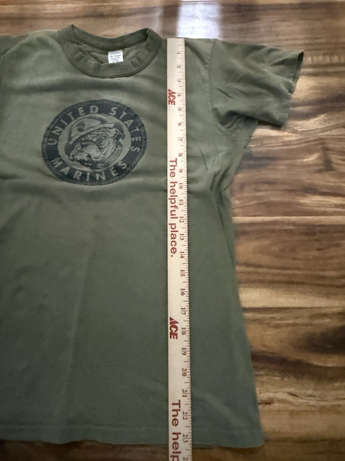Vintage Sportswear U.S. Marine Single Stitch Green Tshirt Fast Shipping gallery