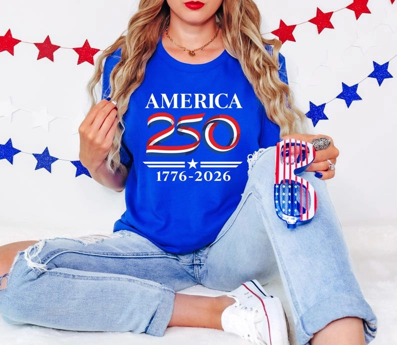 America 250 Family Shirt, Patriotic Matching Tee 1776-2026 gallery