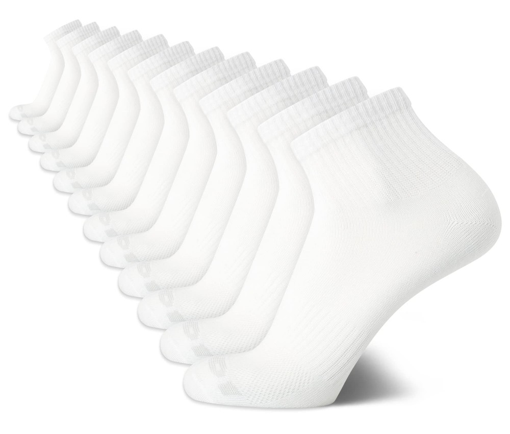 Mens Quarter Socks – 12 Pack Lightweight Athletic Quarter Length Ankle Socks …