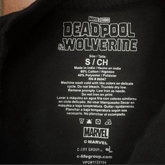 Official Marvel Studios Deadpool & Wolverine black graphic t-shirt Size S