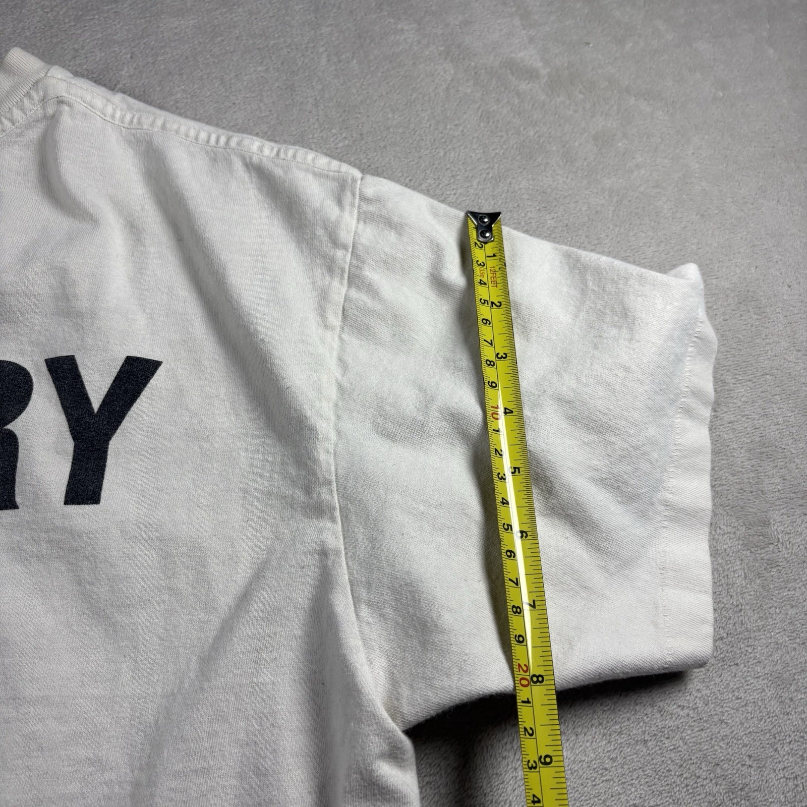 Gallery Dept Shirt Men’s S Beige Hollywood CA Double Sided Logo Streetwear #6A gallery