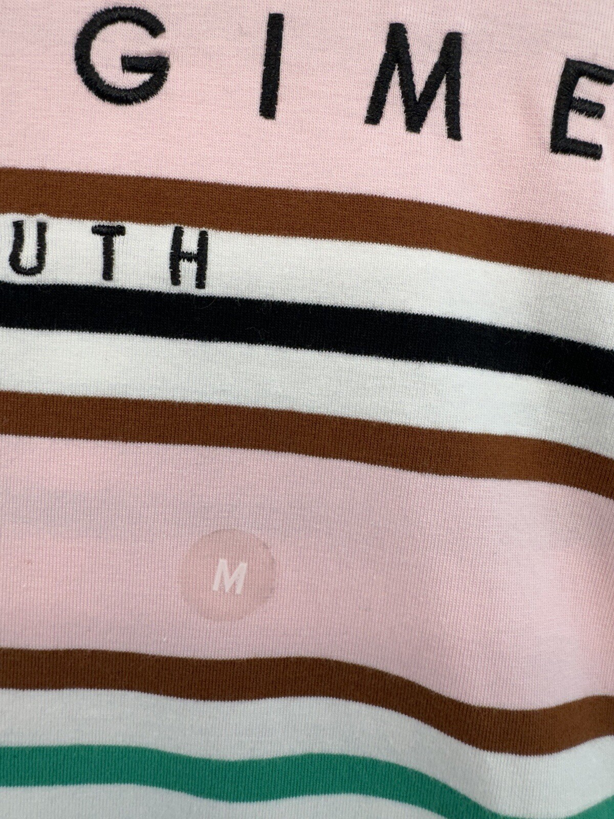 Civil Regime Striped T-Shirt Pink Men’s Sz M Trendy Crew Neck Streetwear New gallery