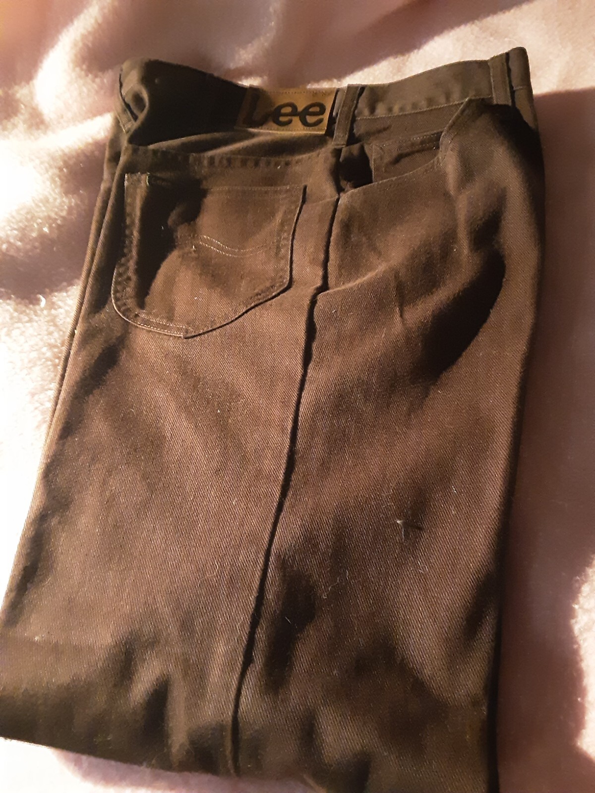 Lee Jeans, 32″ x 29″ petite, young adult, brown, vintage 80’s, bootcut, M/F