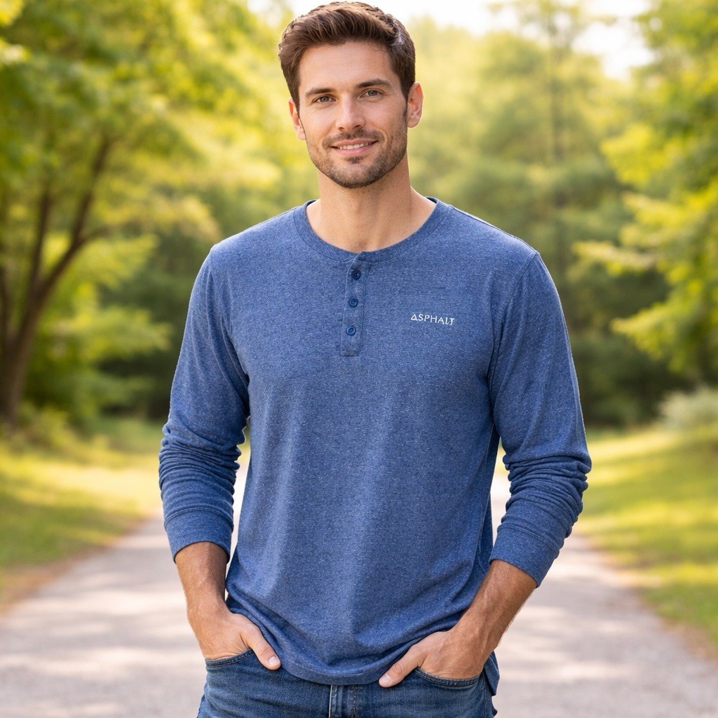 Asphalt Yacht Club Blue White Micro Stripe Long Sleeve Preppy Chic Nautical M gallery