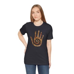 Hopi Healing Hand T-Shirt | Native American Stone Spiral Symbol Tee Shirt