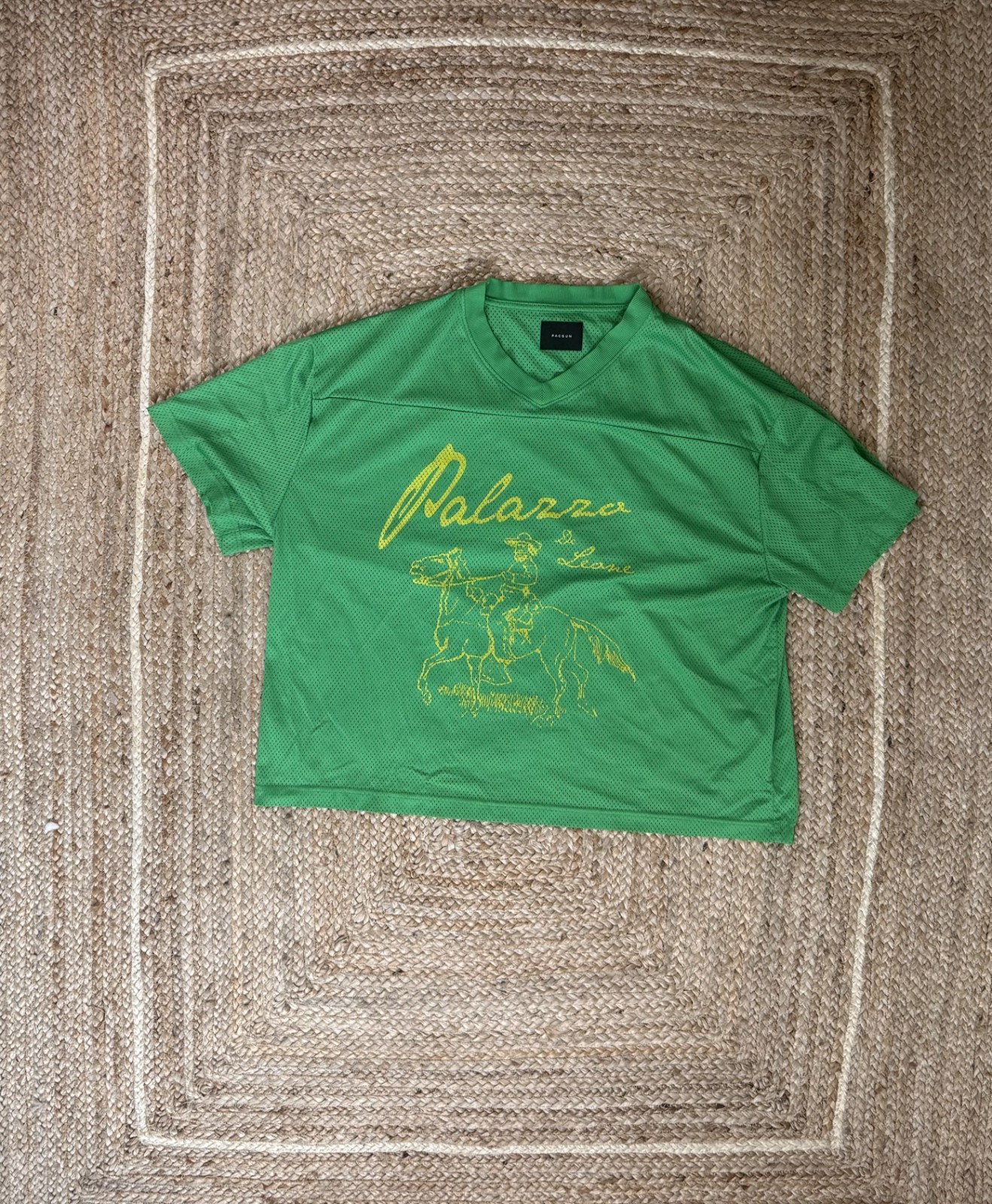 Pacsun Cropped Palazzo & Leone Green Mesh Jersey gallery