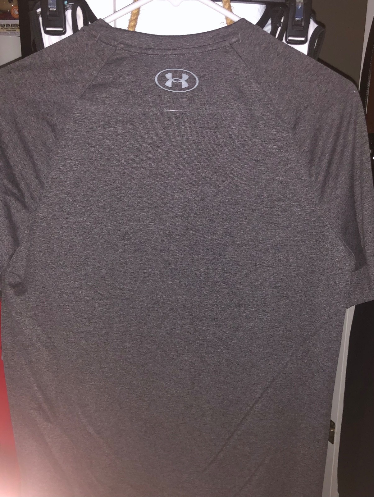 Under Armour Men's Grey and Black T-shirt gallery