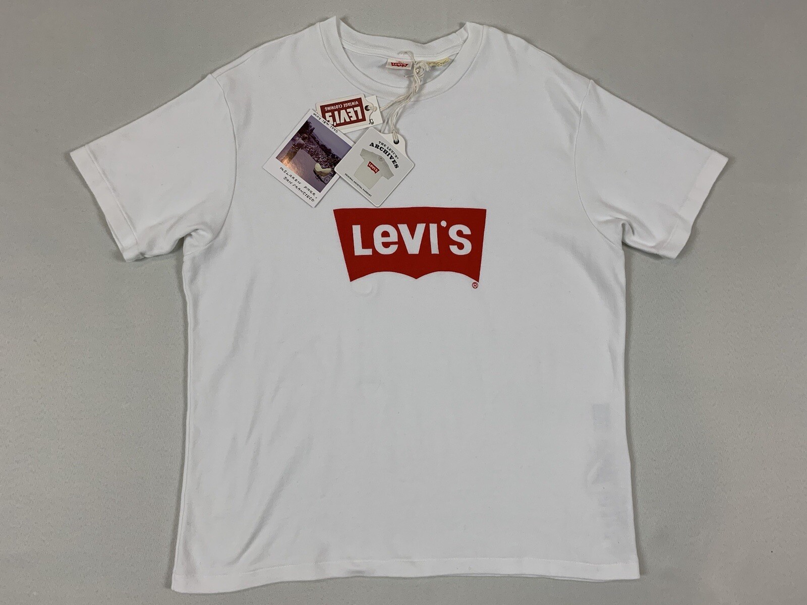 LEVIS VINTAGE CLOTHING LVC LOGO 70’S T-SHIRT WHITE XL NWT gallery