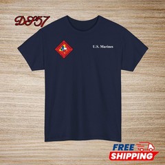 1st Battalion 23rd Marine Regiment USMC Small Logo T-Shirt S to 5XL Made In USA