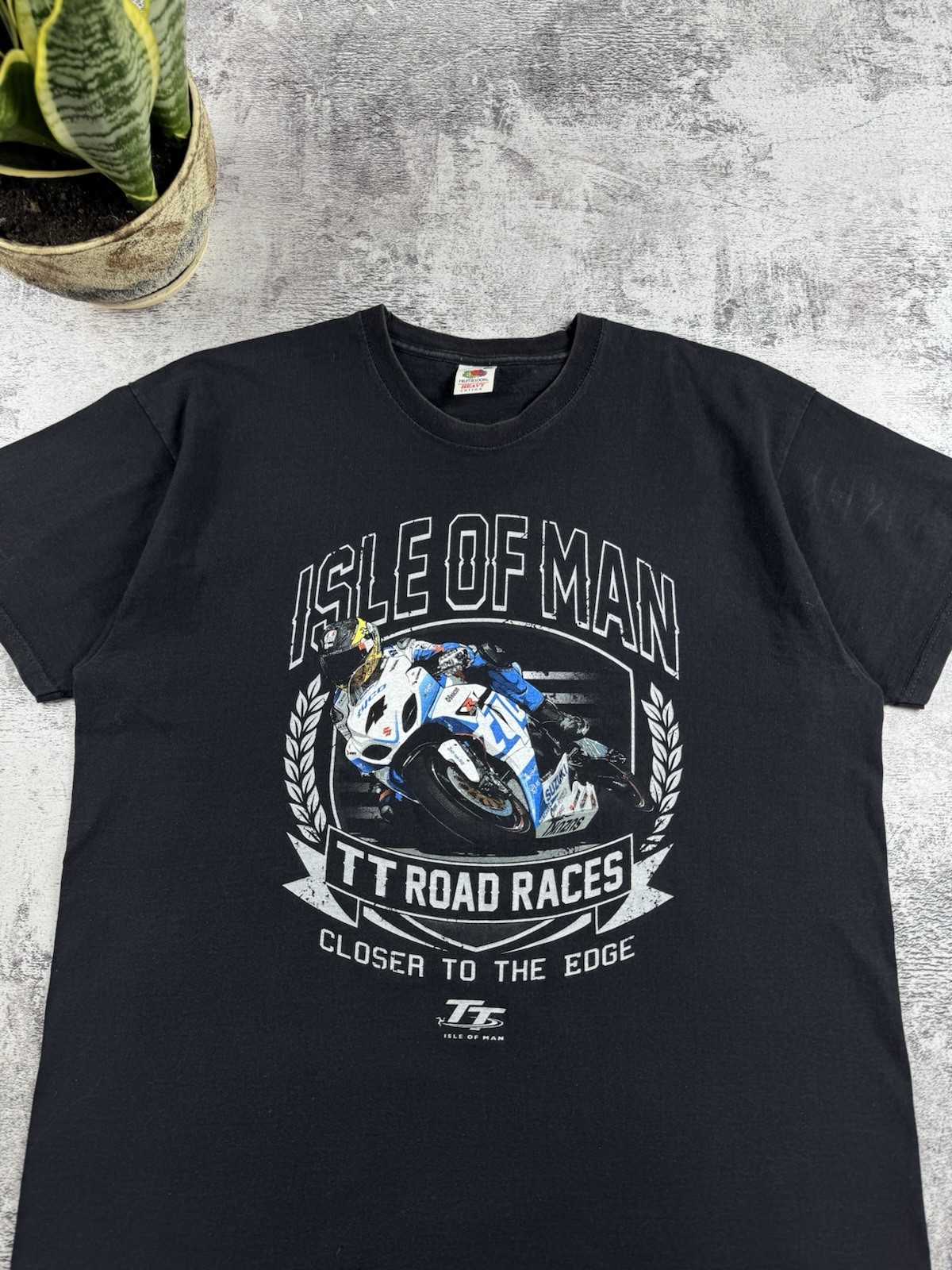 Vintage ISLE OF MAN Racing Honda Bike 90S Delray Moto Formula 1 T Shirt Tee gallery