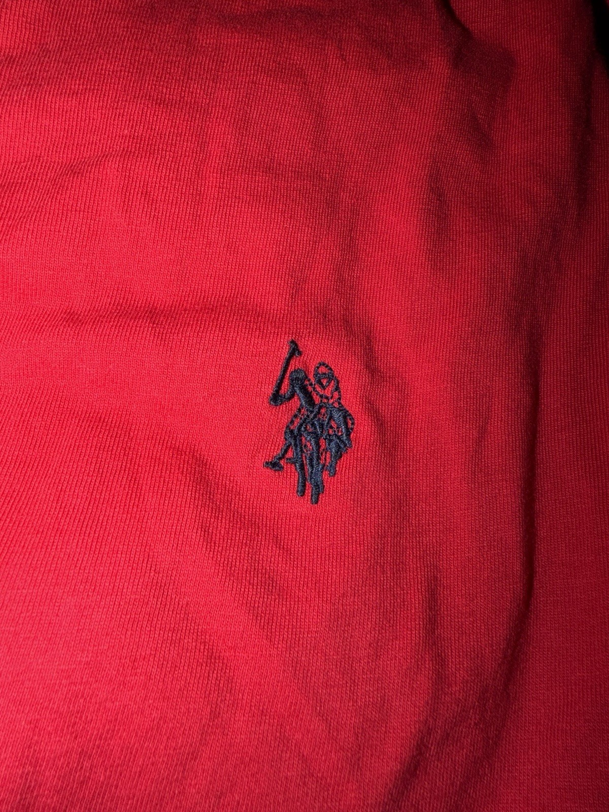 U.S. Polo Assn. T-Shirt Men's S Red Crew Neck Short Sleeve Knit Logo gallery