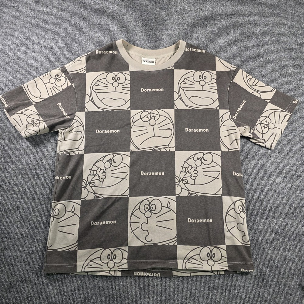 Doraemon Black And Grey Tee Shirt Size L Fujiko Pro