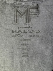 Halo 3 Logo Tee Video Game 2-sided Size XL – MF Bungie XBOX 360 Dark Gray