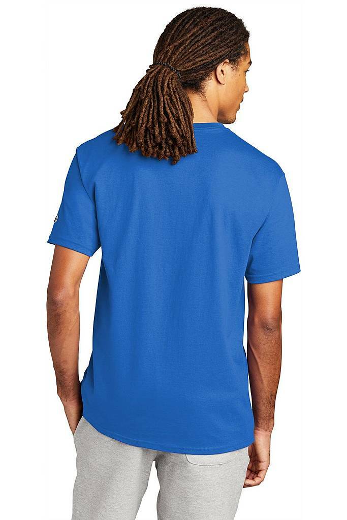 Champion Athleticwear Unisex Blue Cotton Tee-Shirt Short Sleeve T425RB Sz.S gallery