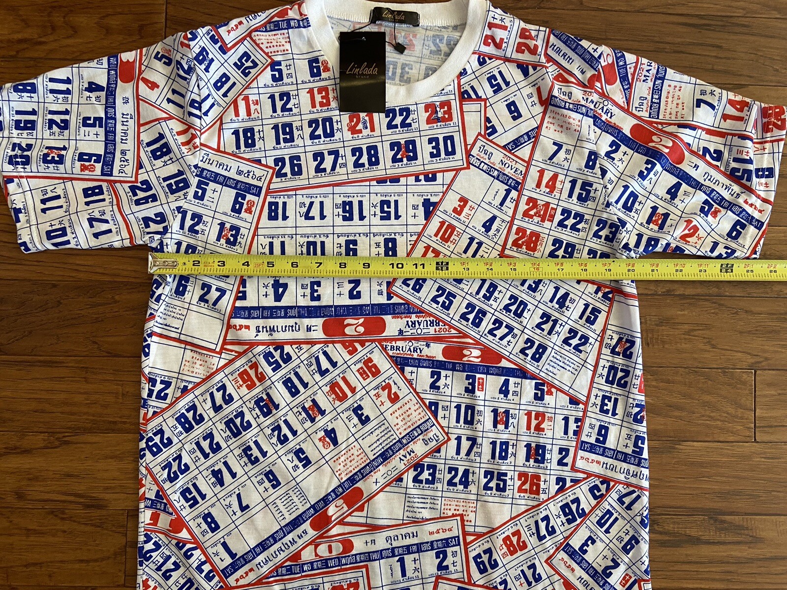 Linlada Brand Calendar Shirt Multi color New With Tag *( See Photos For Sizing)* gallery