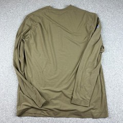 NOBULL NFL Scouting Combine Long Sleeve Shirt Mens Large Brown Training Tee