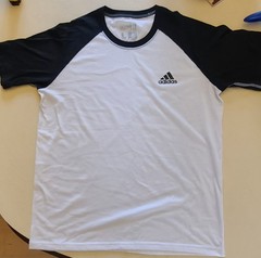 adidas ultimate tee, white, L