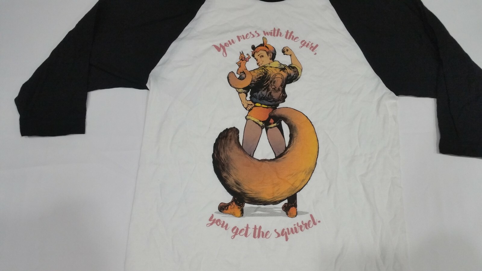 Marvel Squirrel Girl Raglan Style 3/4 Length Sleeve Adult Graphic S M L XL gallery