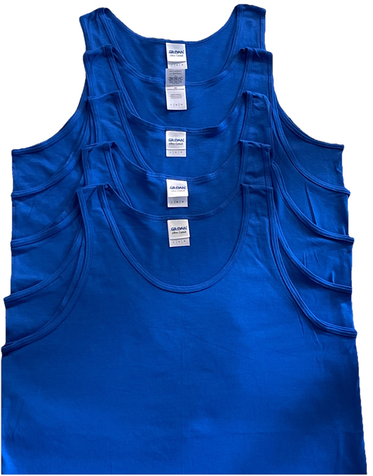 Lot Of 5 Gildan Classic Fit Tank Top For Men Ultra Cotton Sleeveless Shirts NEW gallery