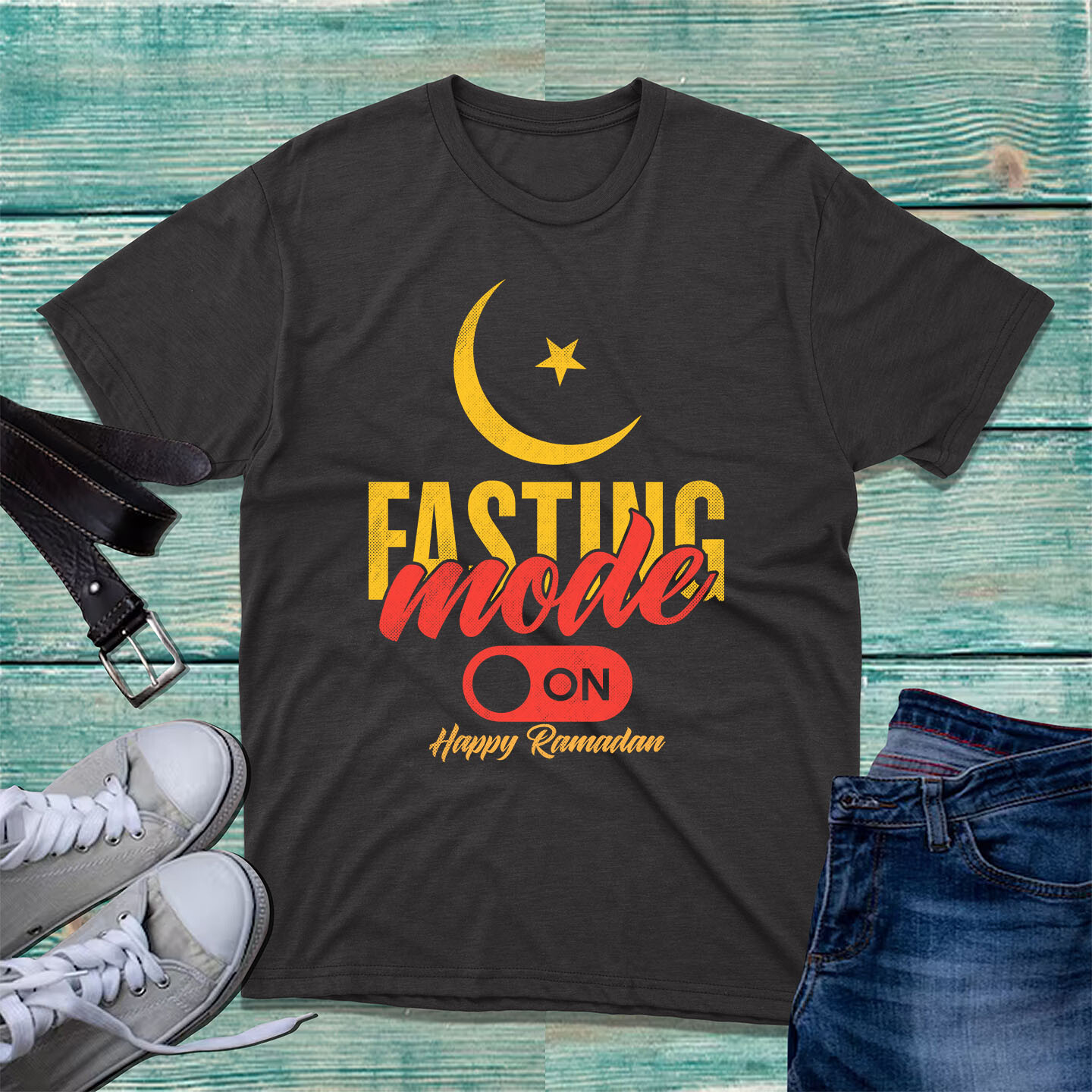 Fasting Mode On Happy Ramadan T-Shirt Ramadan Kareem Islamic Religious Tee Top