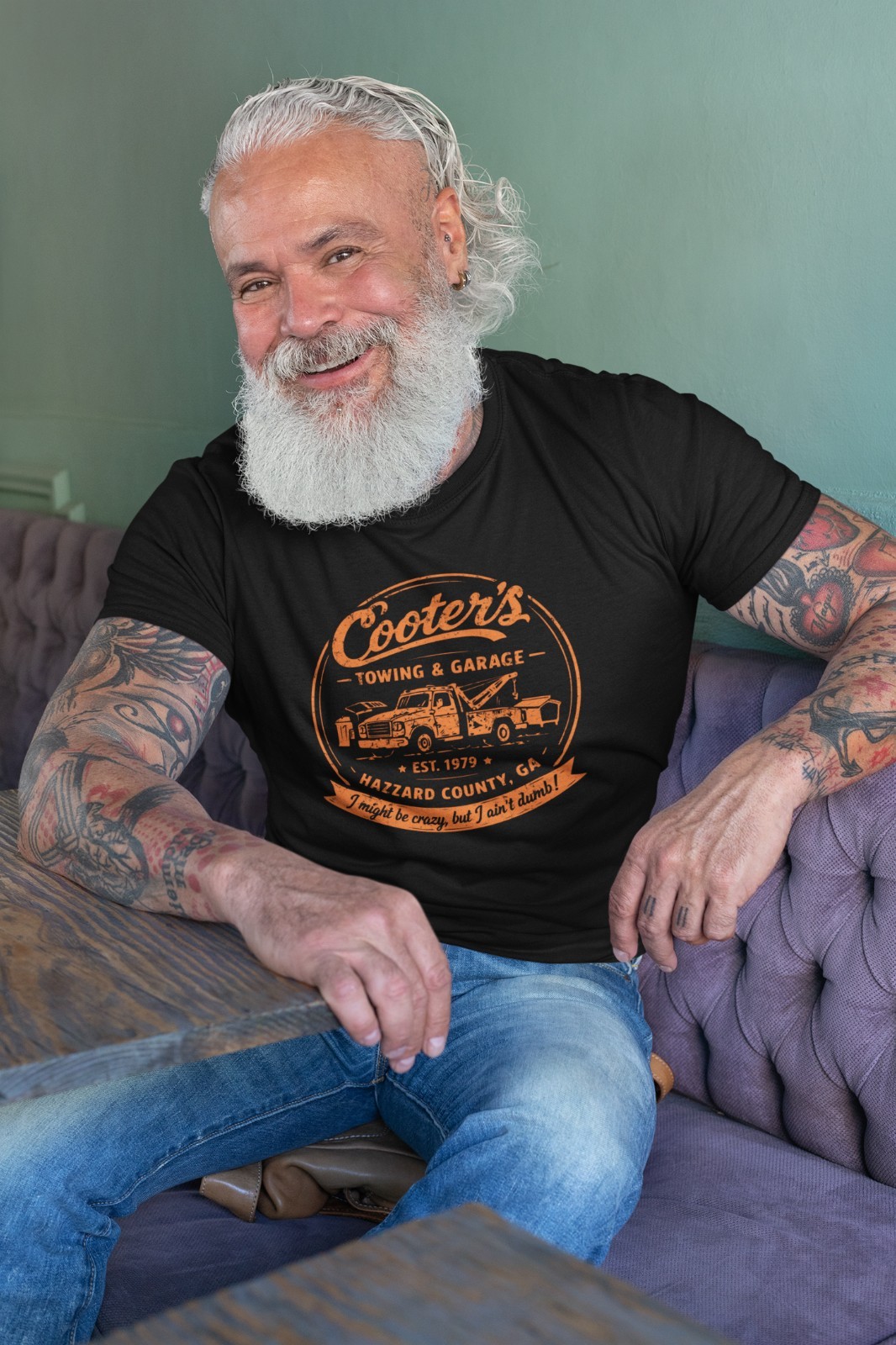 Cooter's Towing and Garage vintage dukes hazard 70s 80s Xs-6x Soft T-shirt gallery