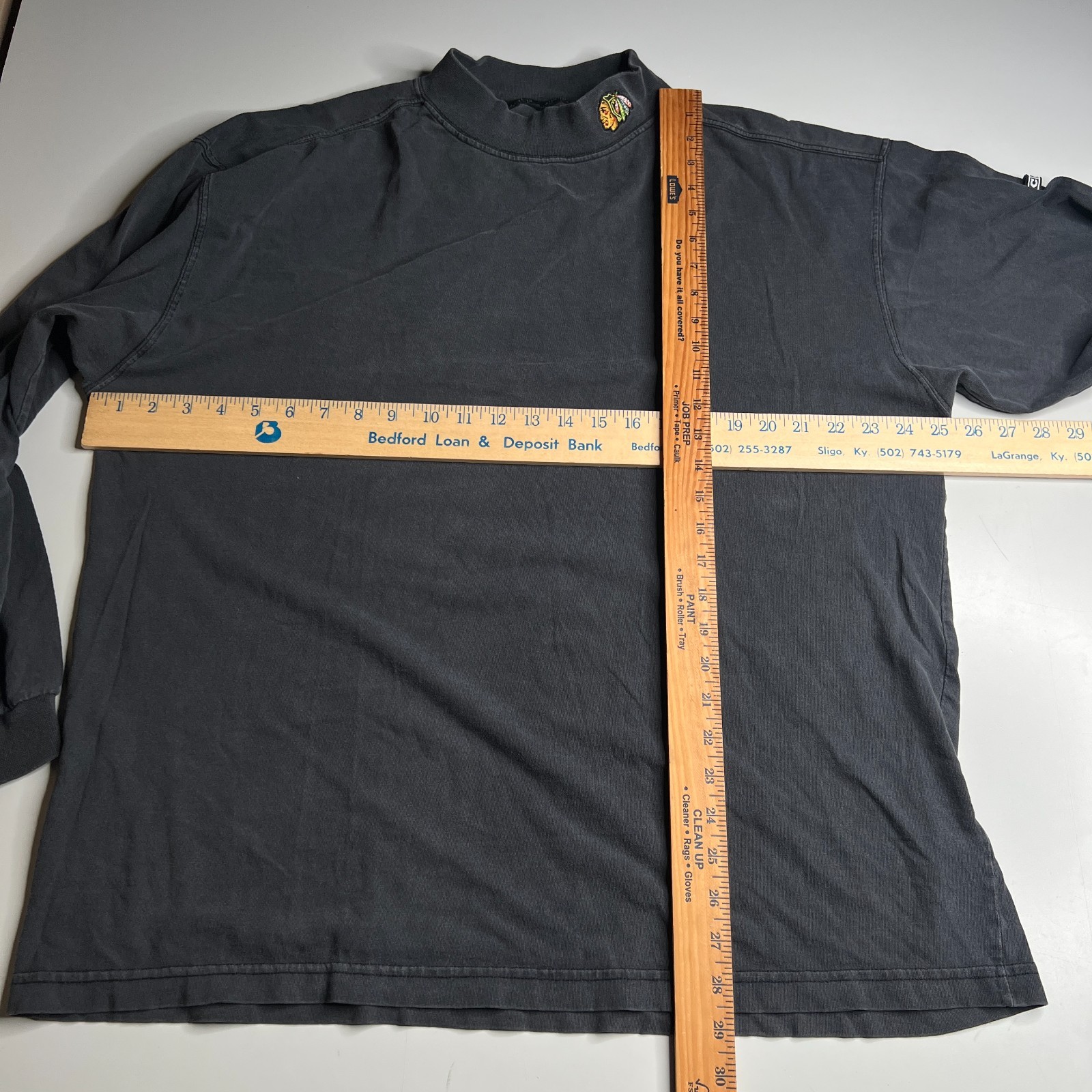 Vintage CCM NHL Center Ice Long Sleeve Shirt XXL Gray 100% Cotton Made Canada gallery