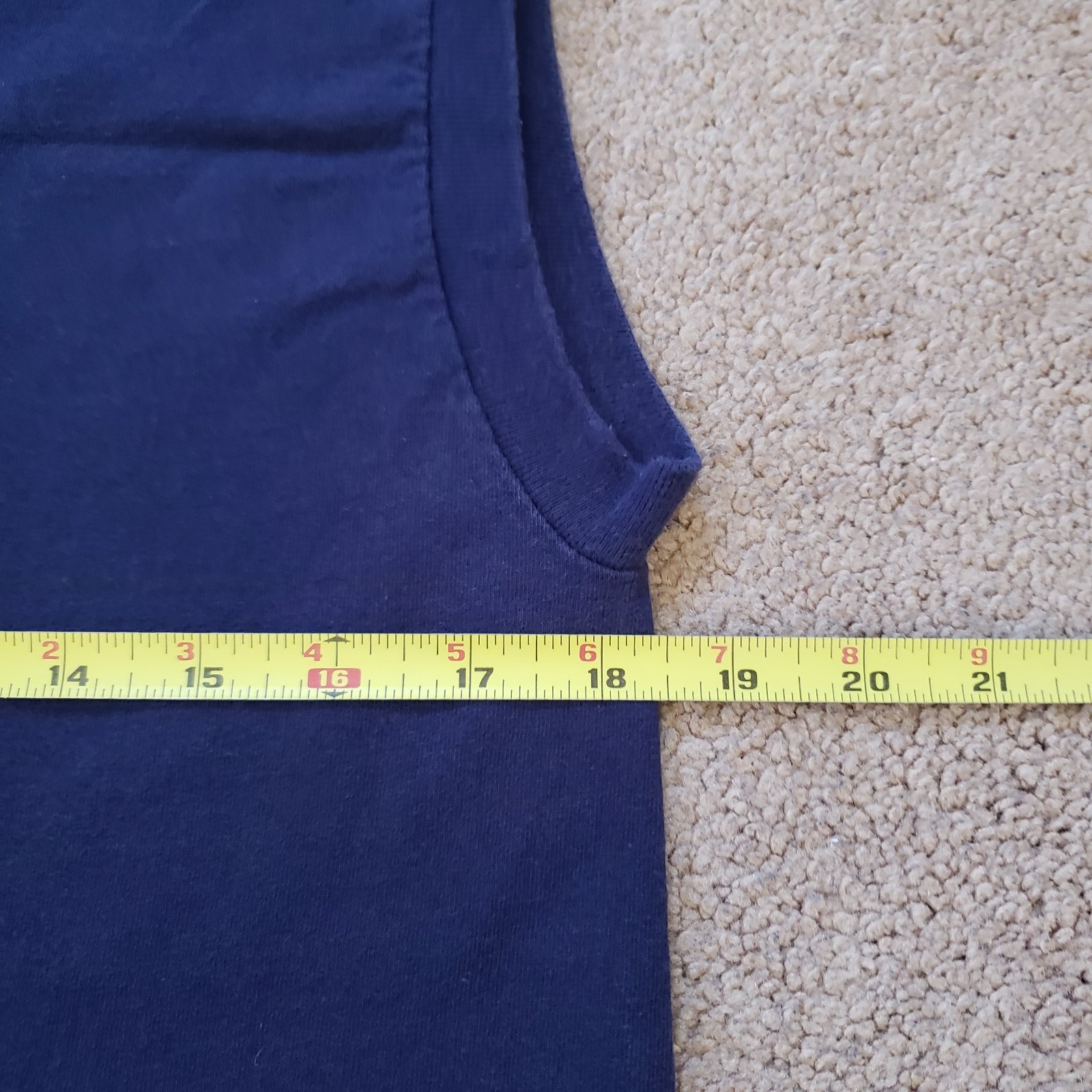 Vintage 90s Jerzees Blue Blank Sz Small USA Made Mens Tank Top Plain Sleeveless gallery
