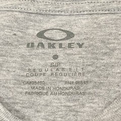 Oakley O-Bold Ellipse Gray Tee Size Small Cyber Gorp Y2K