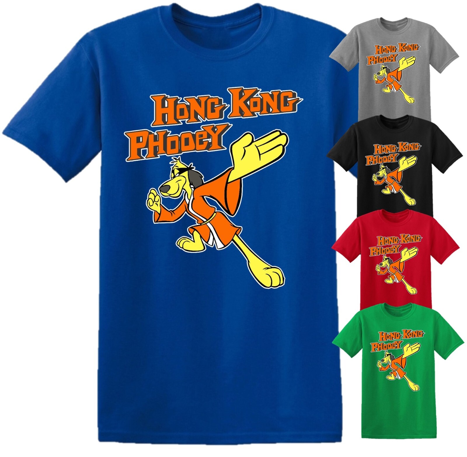Hong Kong Phooey T-Shirt Tee Top Vintage 70s 80s Cartoon Mens Women Kids gallery