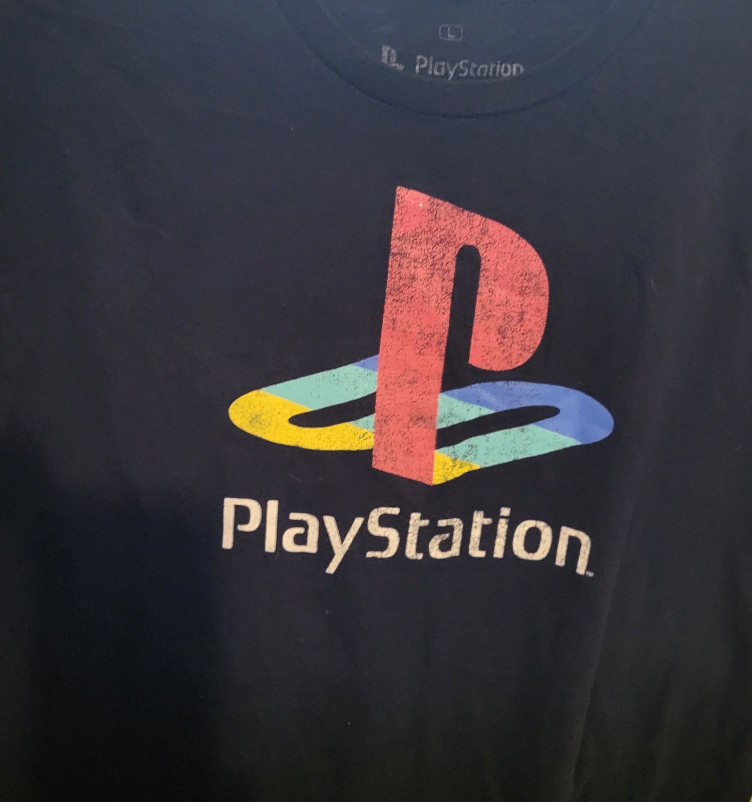 Vintage Playstation Logo Video Game Official Licensed T-Shirt Size Large