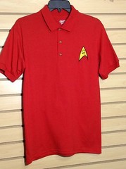 STAR TREK MEN’S UNIFORM COMMAND PATCH POLO SHIRT “JERZEES” LICENSED