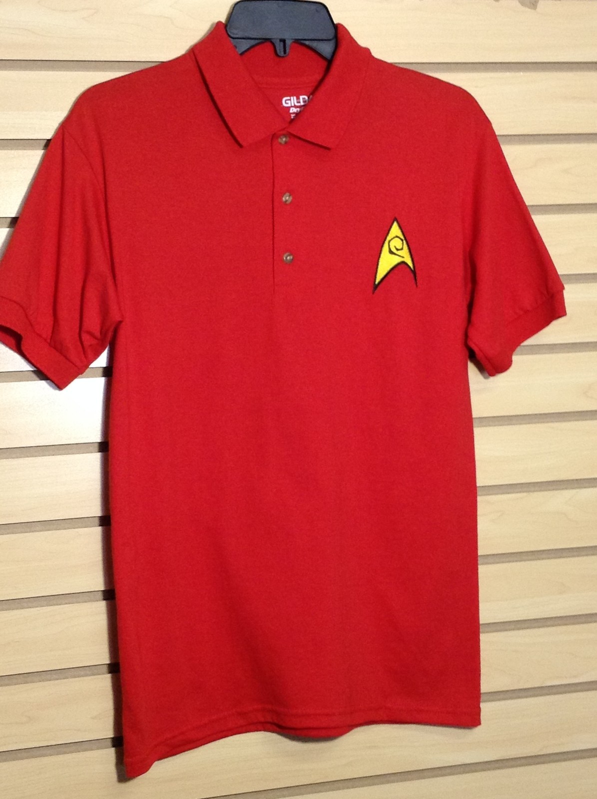 STAR TREK MEN'S UNIFORM COMMAND PATCH POLO SHIRT "JERZEES" LICENSED gallery