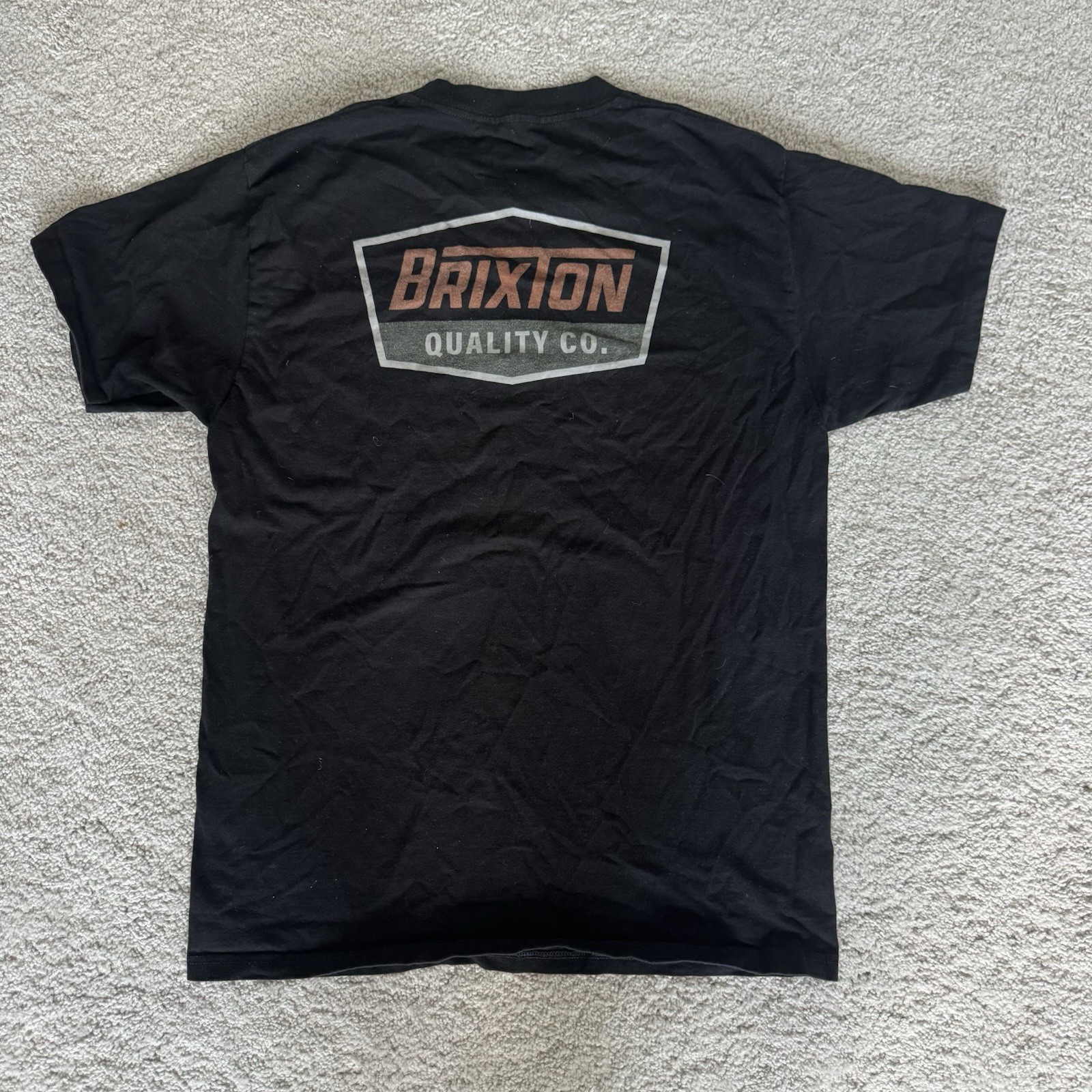 Brixton Black Double-Sided Graphic Print T-Shirt Mens M Regular Standard Fit gallery