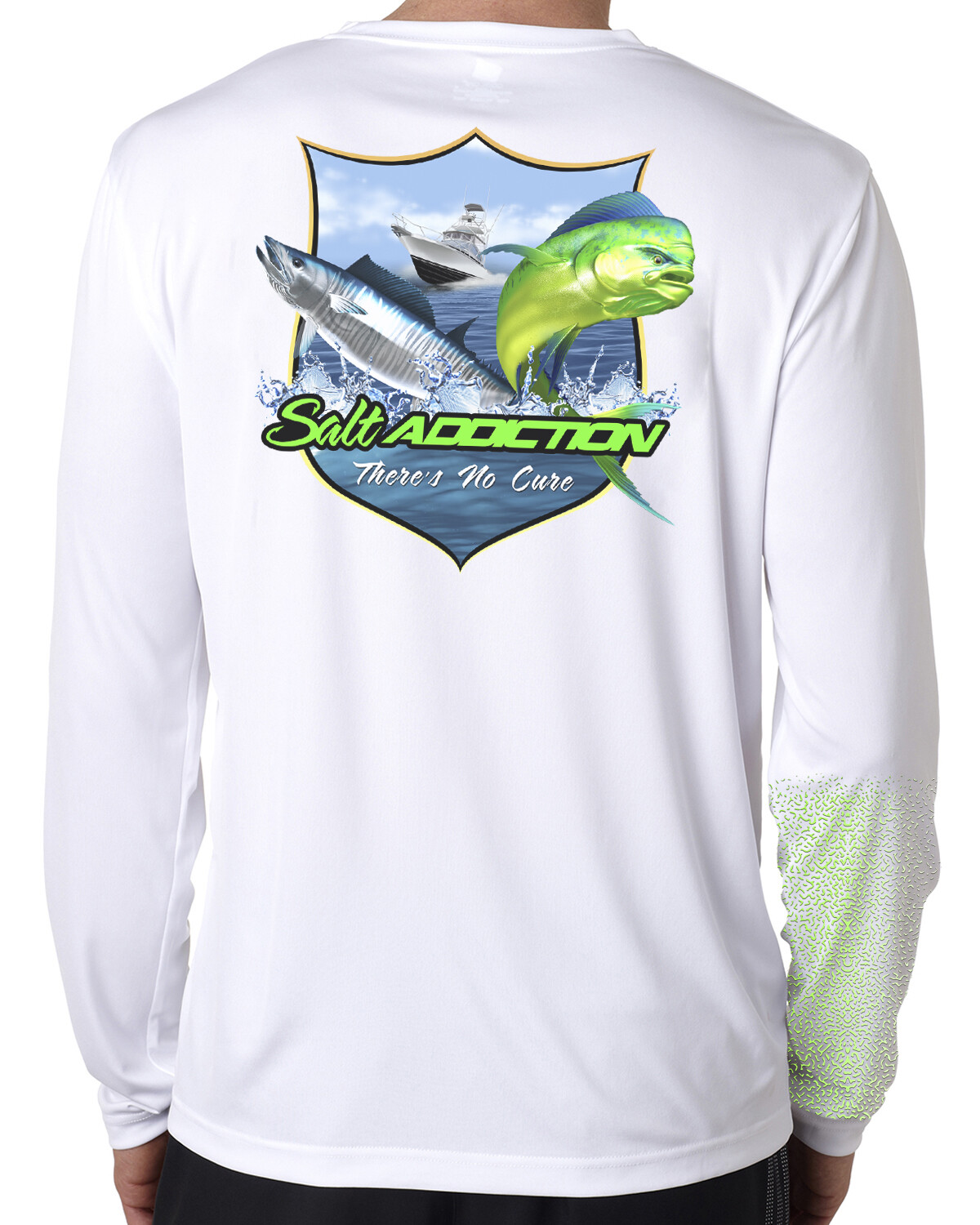 Salt Addiction t shirt long sleeve microfiber saltwater fishing uv upf 50+ mahi gallery