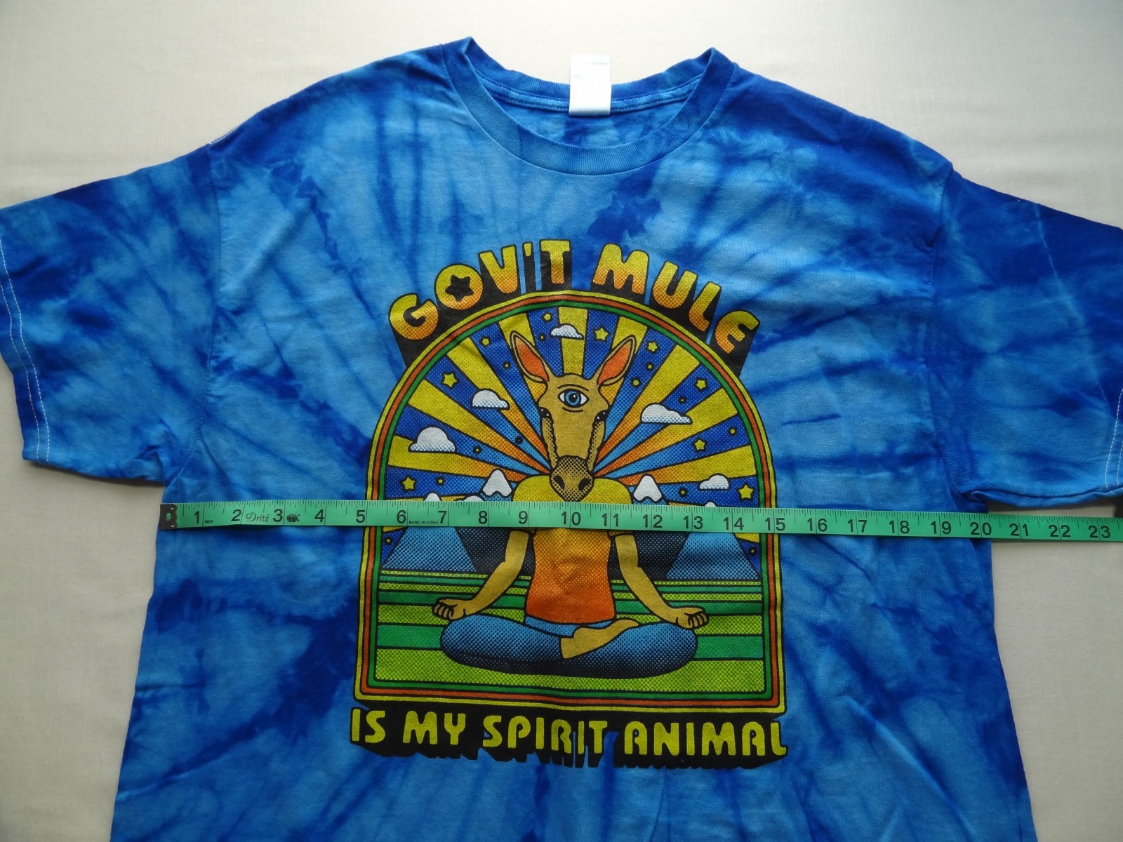 Gov't Mule Is My Spirit Animal L Colortone Tie-Dye Band Rock Tour Tee T-Shirt gallery