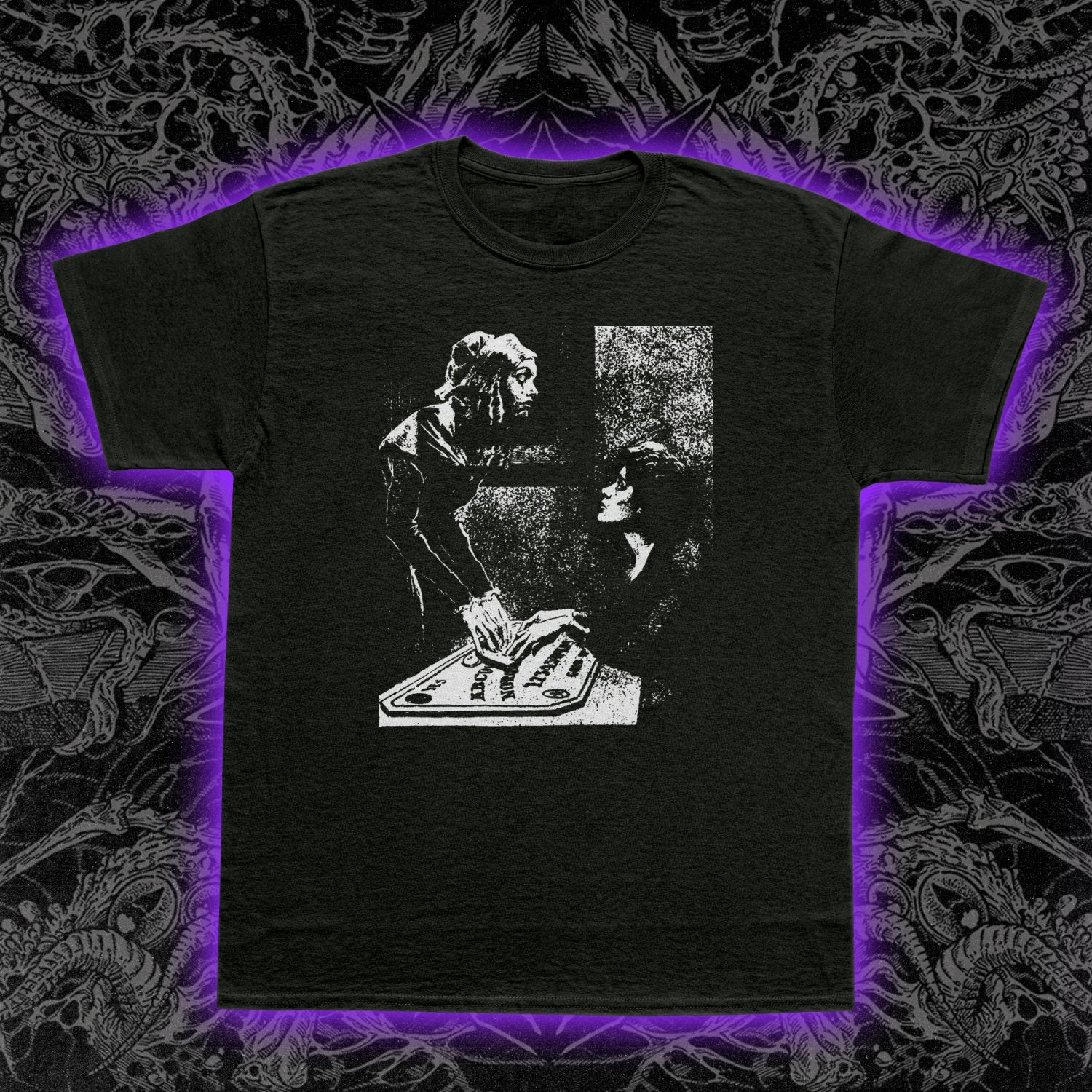 Spirit Communication T-Shirt Ouija Board Occult Seance Gothic Paranormal Tee