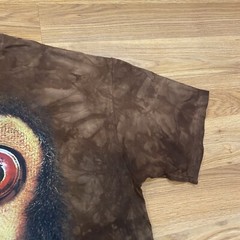 NWOT The Mountain Crazy Cymbal Monkey T Shirt Adult Size XL Tie Dye Brown
