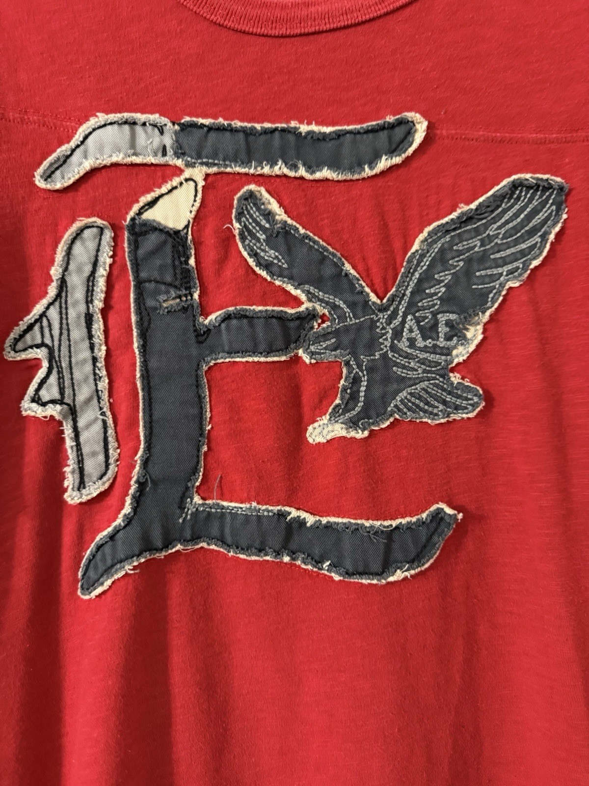 Vintage American Eagle Outfitters Mens Size XL Red Graphic Logo Tshirt Y2K gallery
