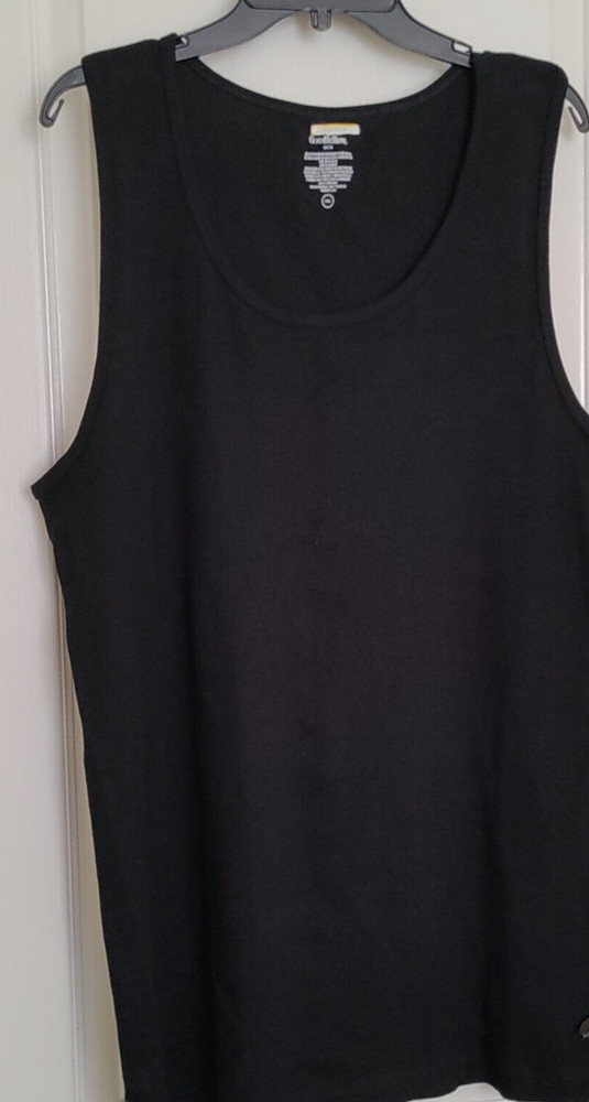 New Men’s Goodfellow Black Classic T~Shirt Size XXL Sleeveless 100% cotton 1 Pc