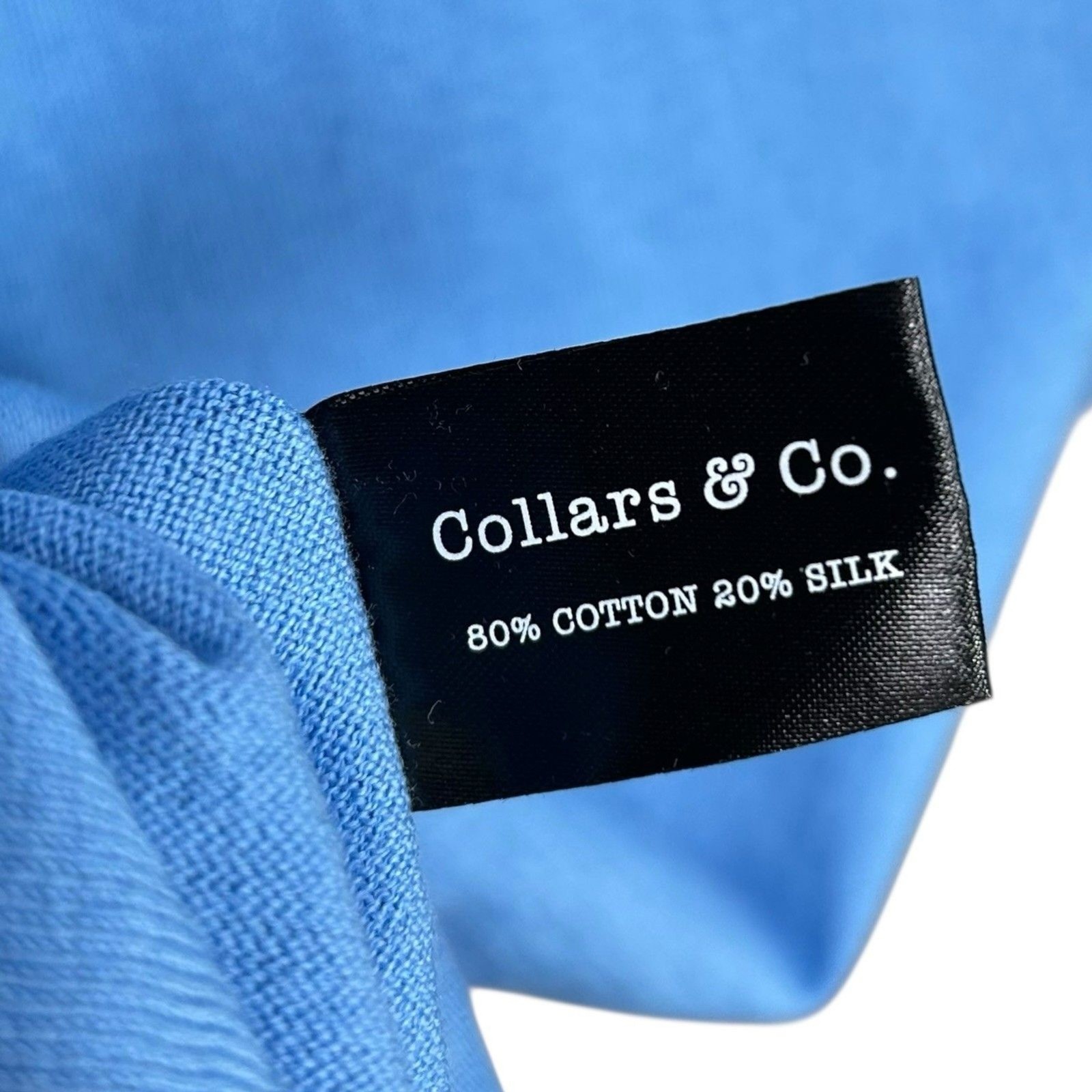 Collars & Co T-Shirt Mens 3XL Blue Cotton Silk Quiet Luxury Touch Lucca Tee NWT gallery