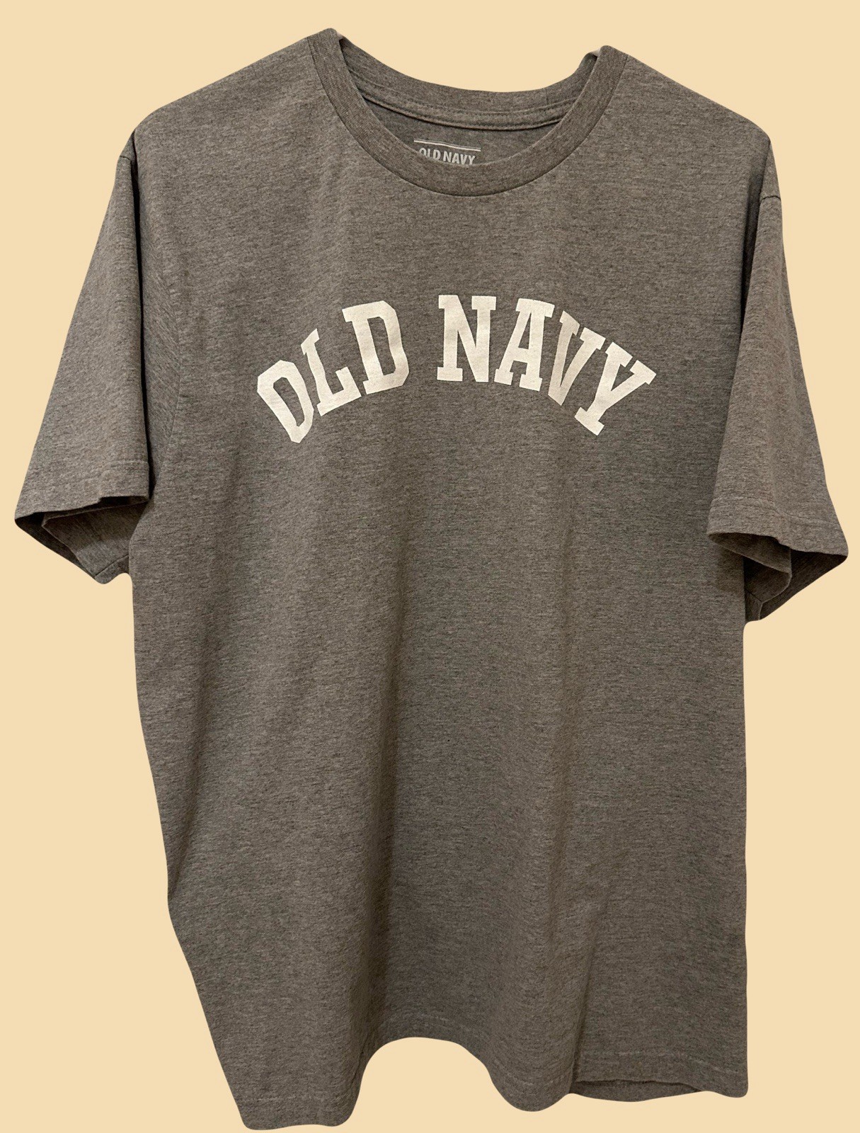 Men’s XL Old Navy Gray Logo Graphic Short Sleeve Tee – New Without Tags
