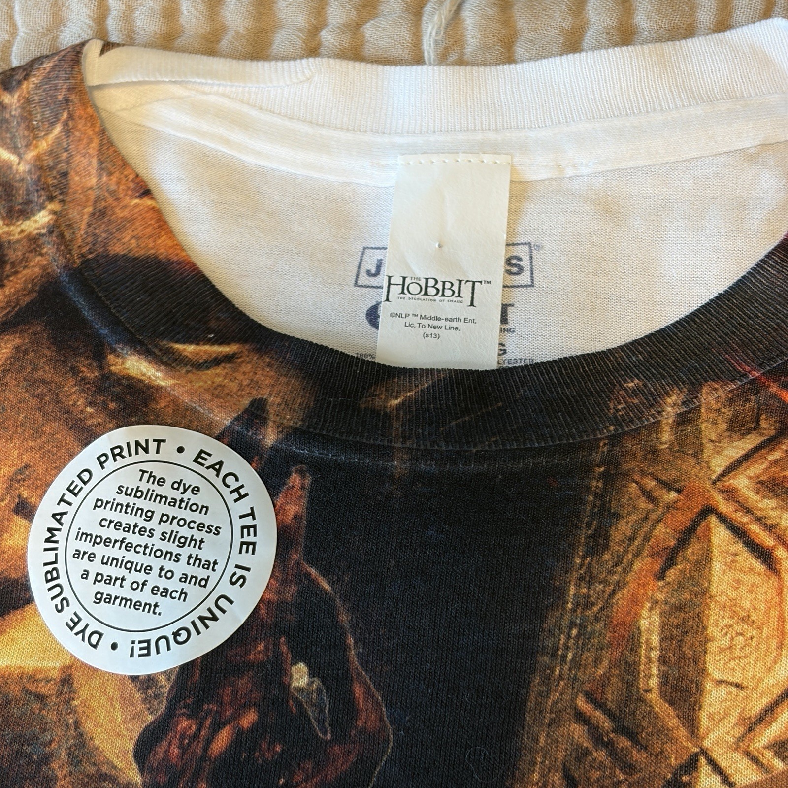 The Hobbit Movie T Shirt Gandalf Bilbo Baggins All Over Front XL gallery