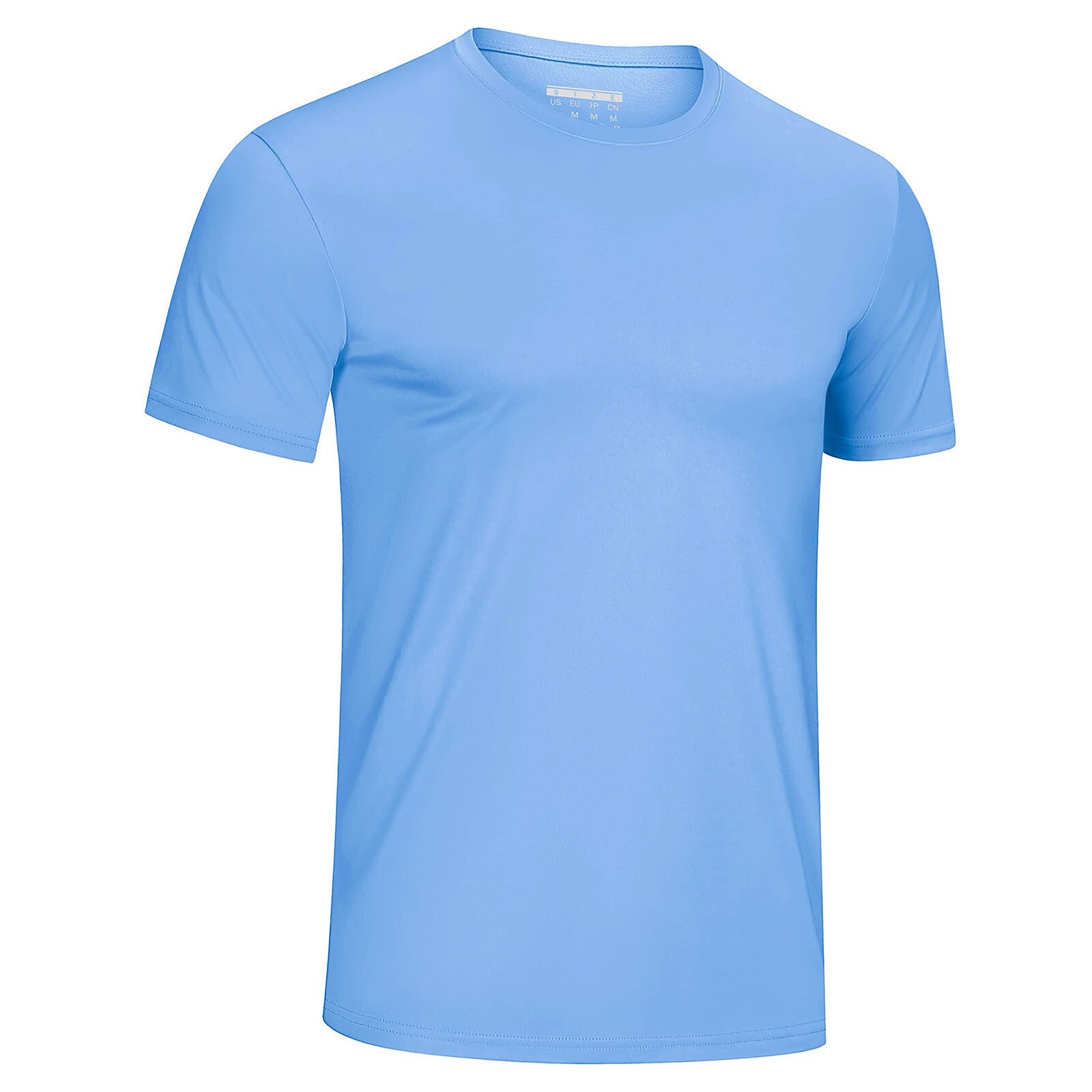 Men's UPF 50+ Short Sleeve T-Shirt Summer Quick Dry Athletic Sports Running Tops gallery