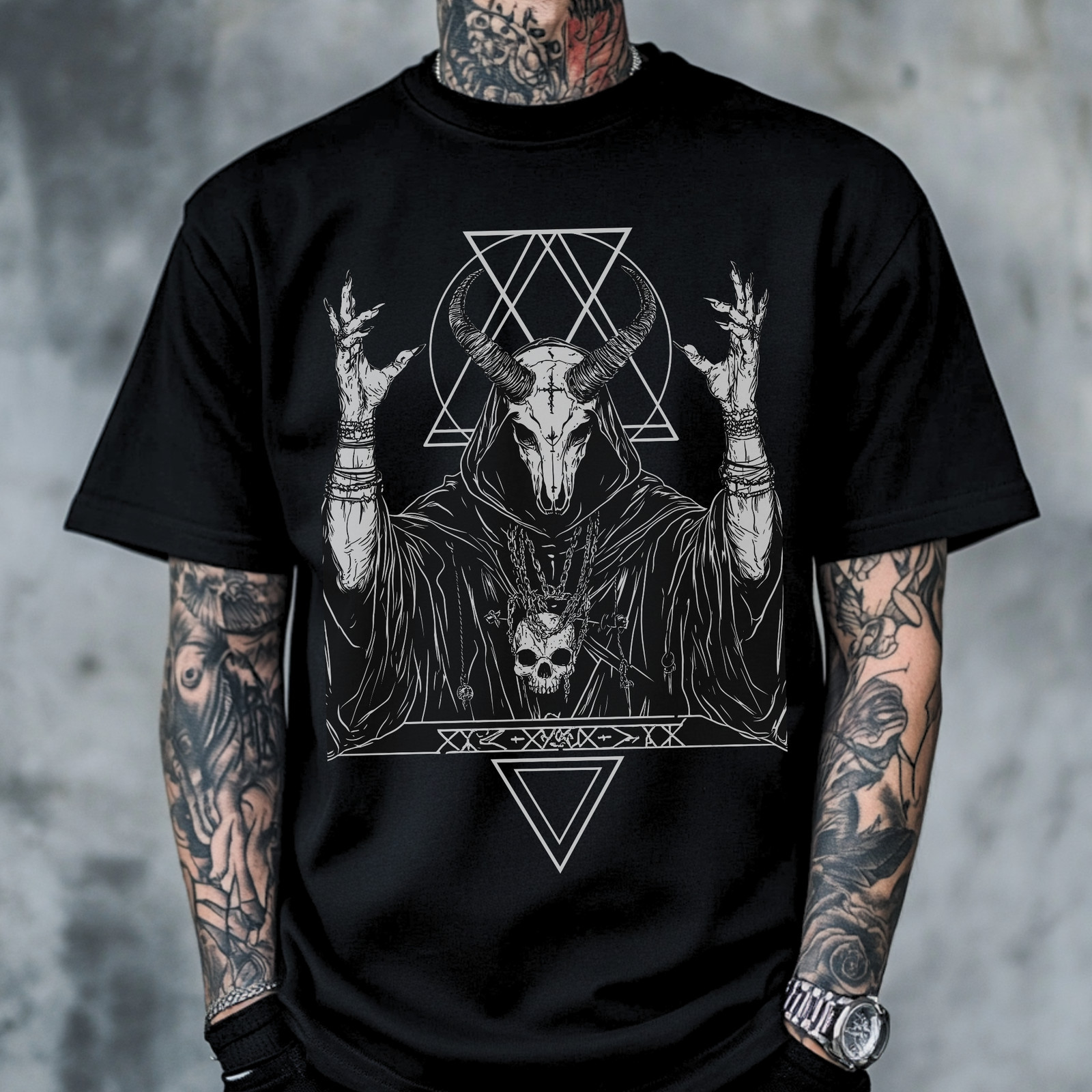 Occult Goth Graphic T-Shirt Punk Grunge Graphic Tee Alternative Streetwear Shirt gallery