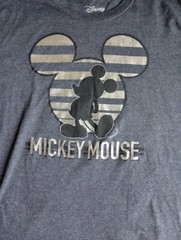 Mickey Mouse Disney Silver Graphic Detail T Shirt Sz 2XL Please See Description
